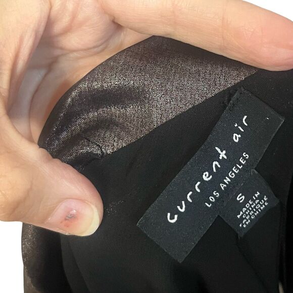 Current Air Metallic Midi Skirt Pull On Minimalist - Picture 6 of 8